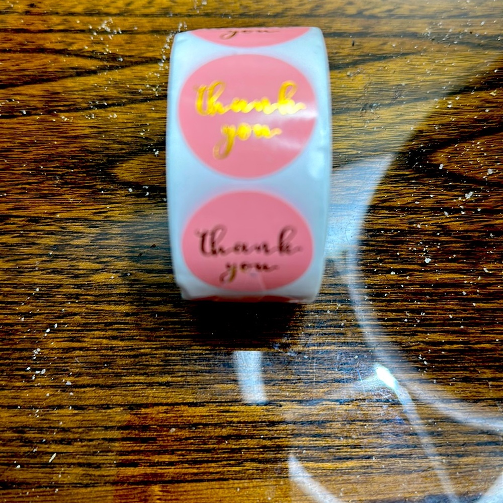 Thank you Stickers 1 Inch 500 pieces Count New